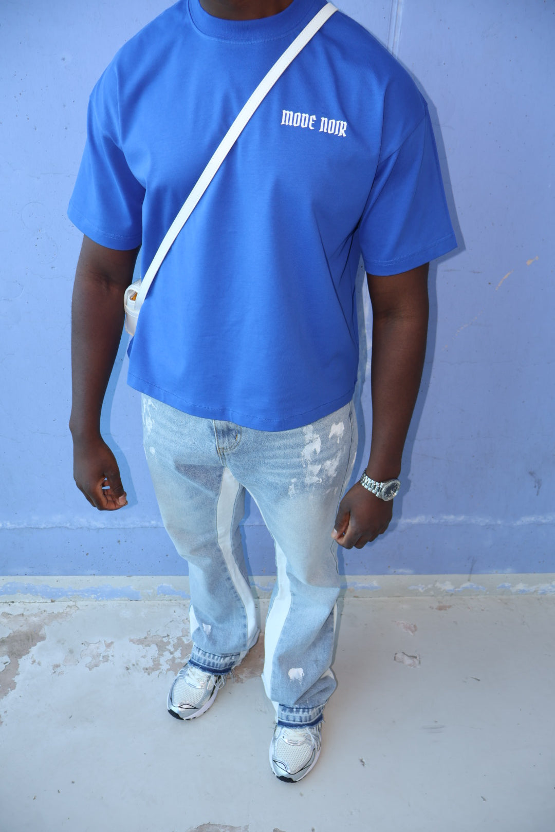 ‘BIG LOGO’ T-shirt (royal blue)